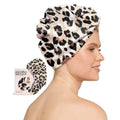 QUICK DRY HAIR TOWEL - LEOPARD