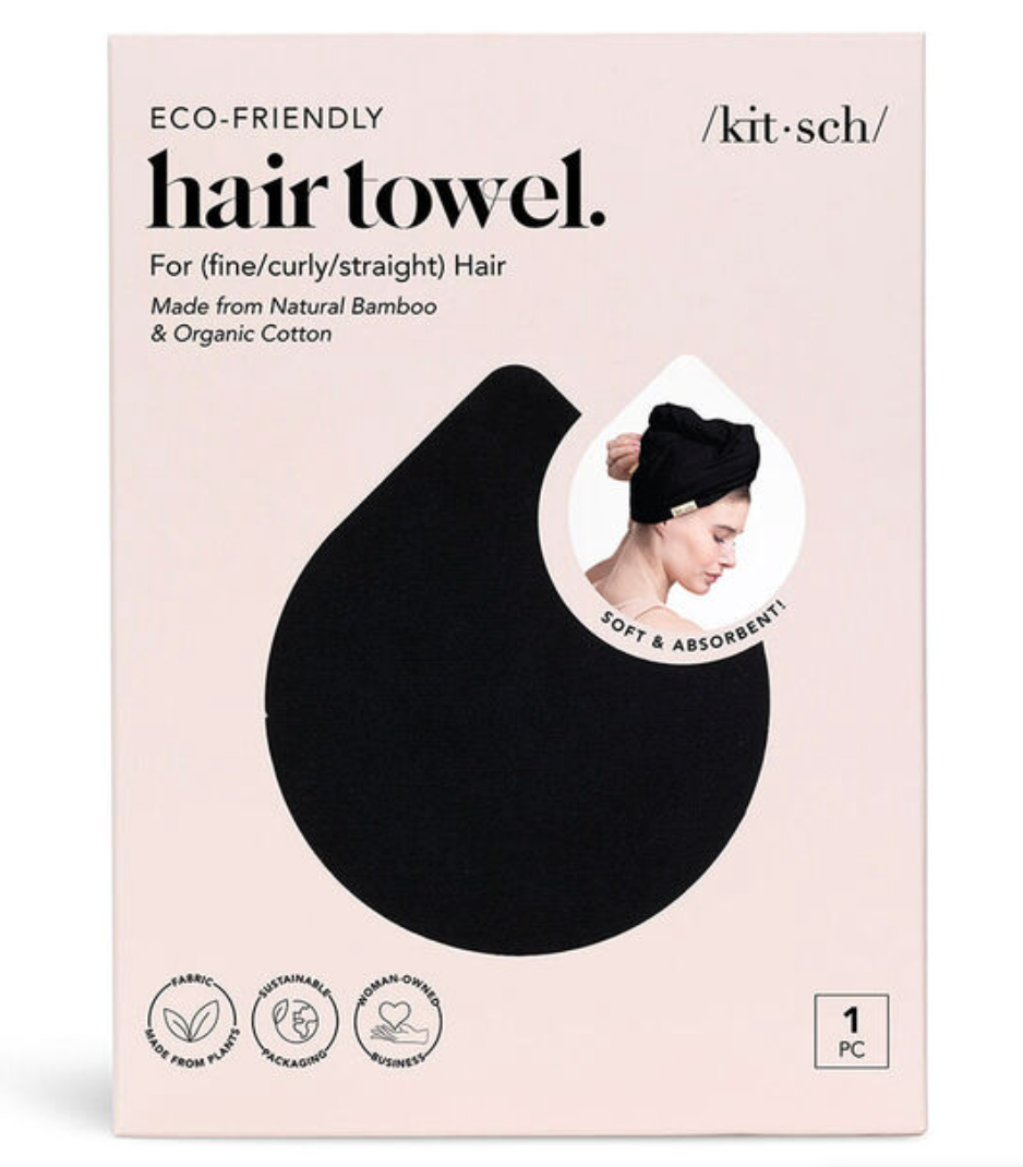 QUICK DRY HAIR TOWEL - BLACK